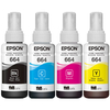 Kit 4 Refis Epson Original T664120 T664 CMYK