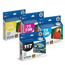 Cartucho de Tinta Epson 117 Preto ou colorido T117120 Durabrite Ultra Original