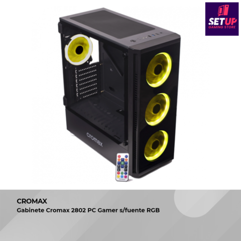 Gabinete Cromax 2802 PC Gamer s/fuente RGB