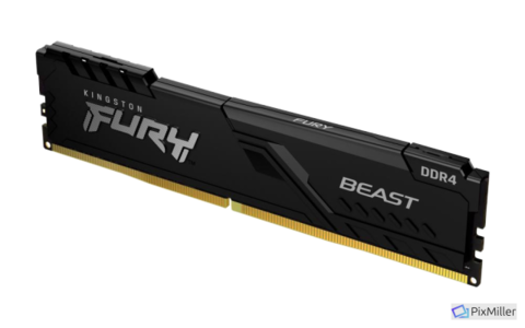 Memoria PC Fury DDR4 8GB 2666 Beast Negra 8 Gbit