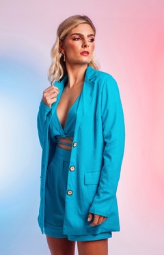 BLAZER DIANA LINHO AZUL SCUBA - Hera Conception