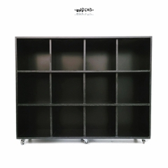 Mueble 12 cubos black (800 vinyls)