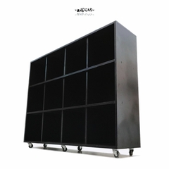 Mueble 12 cubos black (800 vinyls) - comprar online