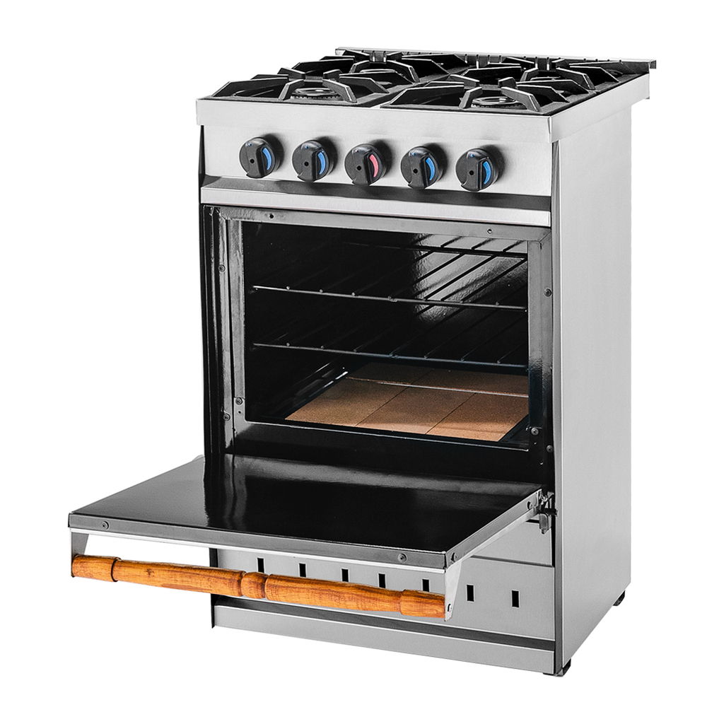 Cocina Industrial 4 Hornallas Gauchito Sol Real - FAER