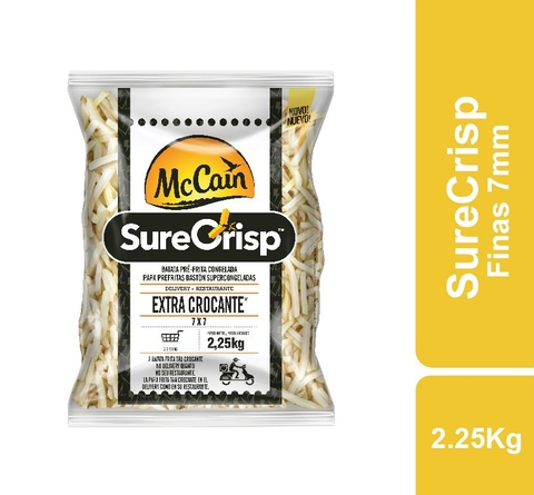 Batata Congelada McCain SureCrisp Extra Crocante Corte Tradicional 9mm  2,5kg 