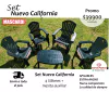 4 SILLONES GRAN CALIFORNIA + MESA AUXILIAR 77*50 DE REGALO!!!