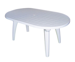 Mesa Plástica Reforzada Oval