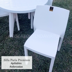 SET X 4 Silla Paris Premium blanca Mascardi