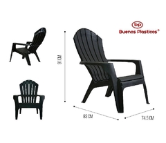 Sillón Miami Negro Mascardi Jardin o patio - comprar online