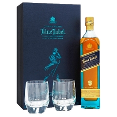 Whisky Johnnie walker blue + 2 vasos - 750ml