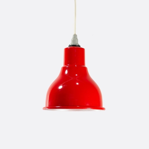 Lámpara Colgante Para Interior Industrial Campana Mini - Rojo
