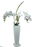 Arranjo de orquídea de tecido branca , vaso de chão - comprar online
