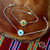 Pulseiras Olho Grego Olho-de-tigre e diamante  em prata 925