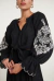 Blusa Flora Preta