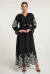 Blusa Flora Preta - Nay Sunset Wear
