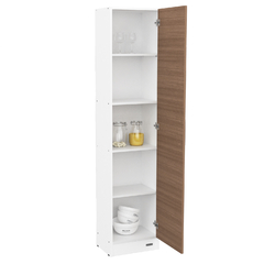 Despensero Multiuso 1 Puerta Blanco con Carvalho Messo - comprar online