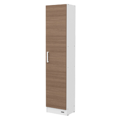 Despensero Multiuso 1 Puerta Blanco con Carvalho Messo - Amuebla