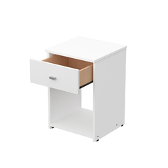 Mesa de Luz 1 Cajón Milenial Blanco - comprar online