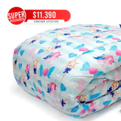 Alcolchado Kids Estampado Satén Touch 1 1/2 Plaza