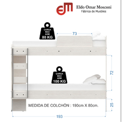 Cama Cucheta Milenial Diseño Moderno Venecia - tienda online