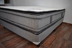 Sommier Senseo 2 Plazas y Media 1.40x1.90 Linea Premium Con Doble Pillow Top Nube Relax - tienda online