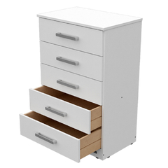 Chifonier 5 Cajones Blanco - comprar online
