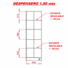 Despensero Cocina 2 Puertas Wengue - tienda online
