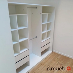 Placard Vestidor Premium Sin Puertas 1.80x1.80 Blanco - comprar online