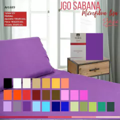 Juego Sábanas Basic Lisa 1 1/2 Plazas - comprar online