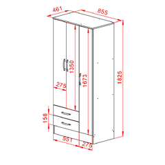 Placard 3 Puertas + Chifonier 4 Cajones Venecia en internet