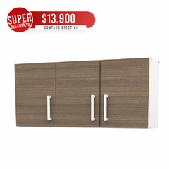 Alacena de Cocina Premium 1.20 de Ancho Blanco con puertas Carvalho Messo