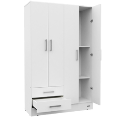 Placard 4 puertas Blanco - comprar online