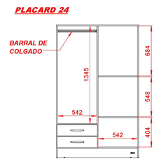 Imagen de Placard 4 puertas Blanco