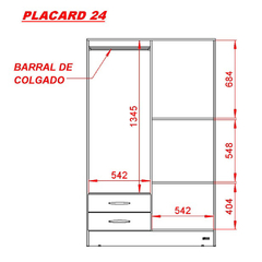 Imagen de Placard 4 puertas Tbaco