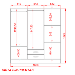Placard 6 Puertas Tbaco