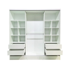 Placard Vestidor con Espejo Puerta Corrediza 2x2 - Amuebla