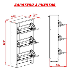 Zapatero 18 Pares Tbaco - Amuebla