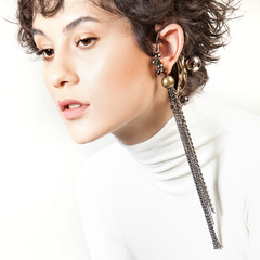 Ear cuff Cauliflora - Black