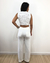 Calça Pantalona Modal Branca - comprar online