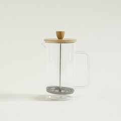 CAFETERA CON EMBOLO TAPA BAMBOO 1000ML