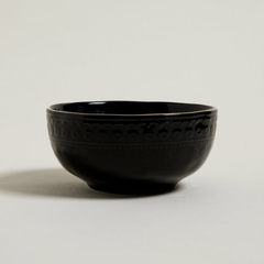 BOWL MONTERREY BLACK BORDE DORADO - comprar online