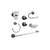 Aqualaf - Kit 7 accesorios para baño Alen