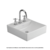 Ferrrum - Lavatorio Tori Cuadra Grande 400 x 425 mm - comprar online