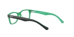 RAYBAN JUNIOR VISTA 0RJ1531 3841 48 GREEN ON TRANSPARENT GREEN - tienda online