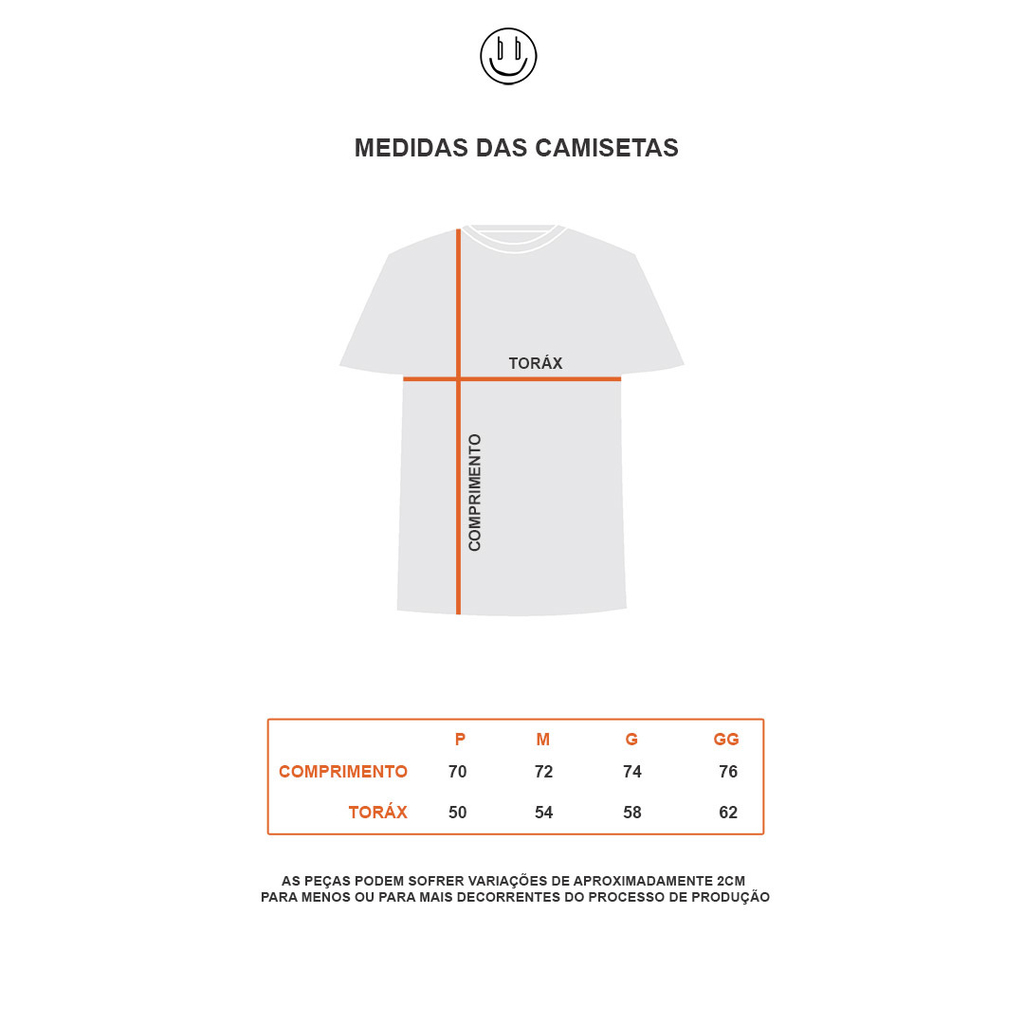 medidas camisetas masculinas