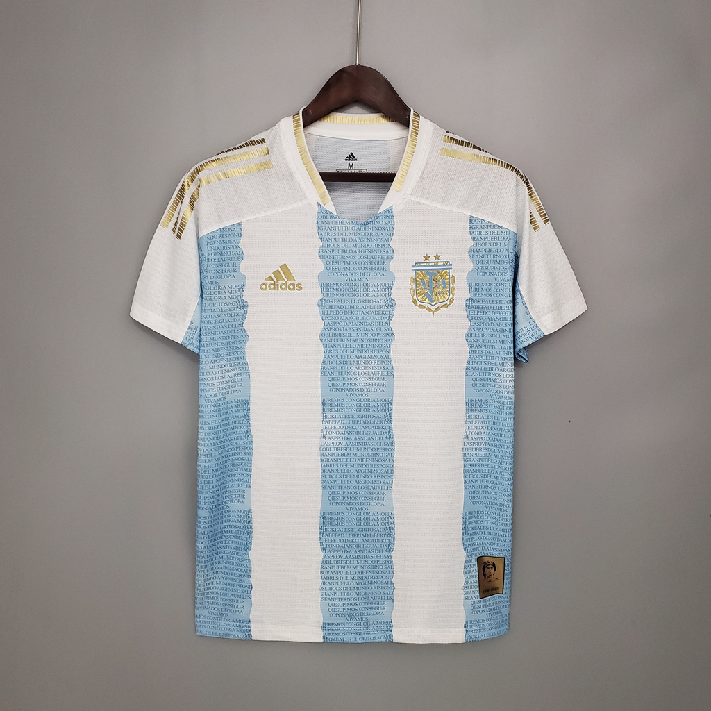 Camisa Pré Jogo Seleção da Argentina 22 adidas - Masculina