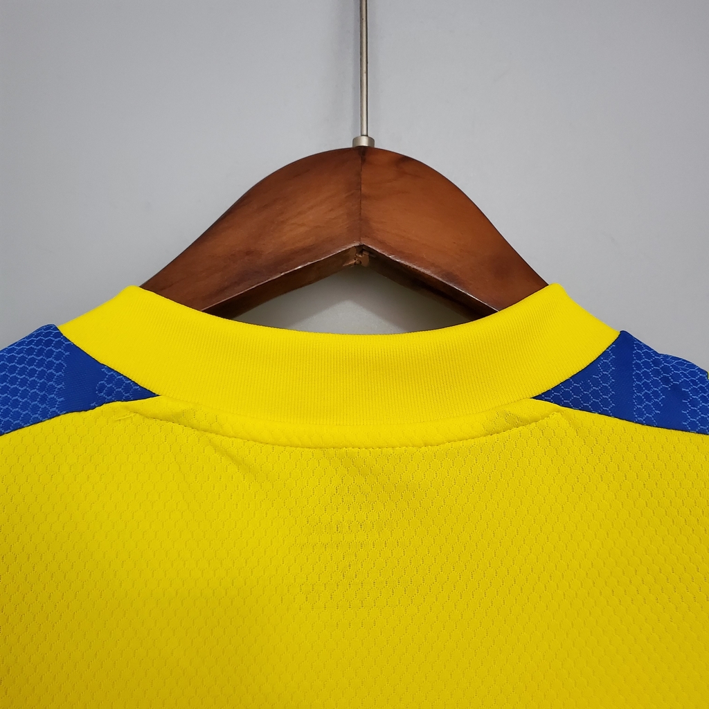 camisa de treino do cruzeiro amarela