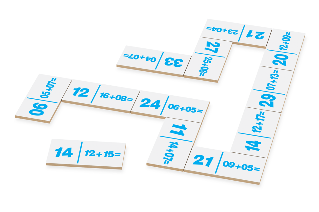 Dominó Matemática Multiplicação Em Madeira - 28 Peças Junges