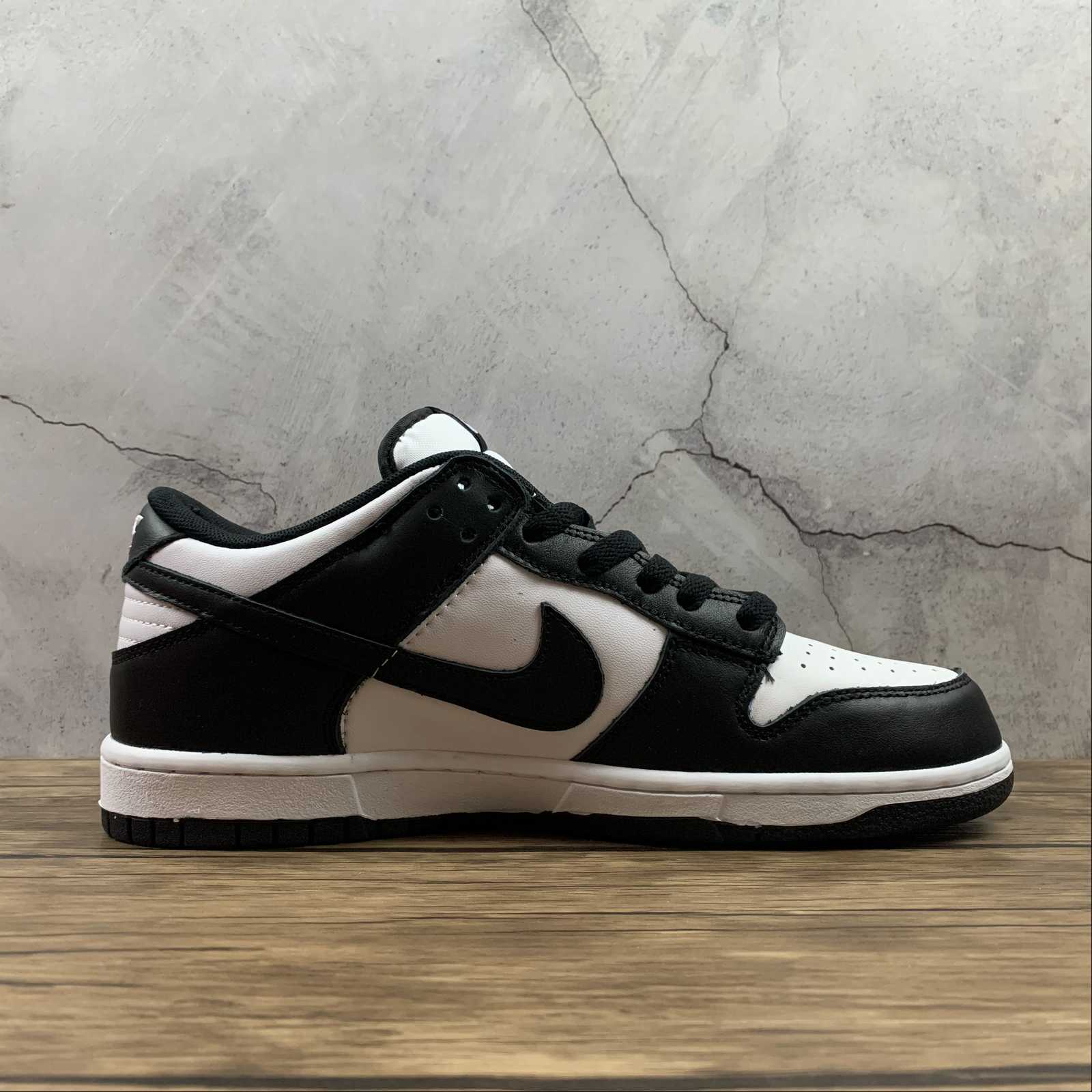 dunk low nike preto e branco