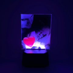 Luminária Musical Bluetooth LED com Foto - loja online